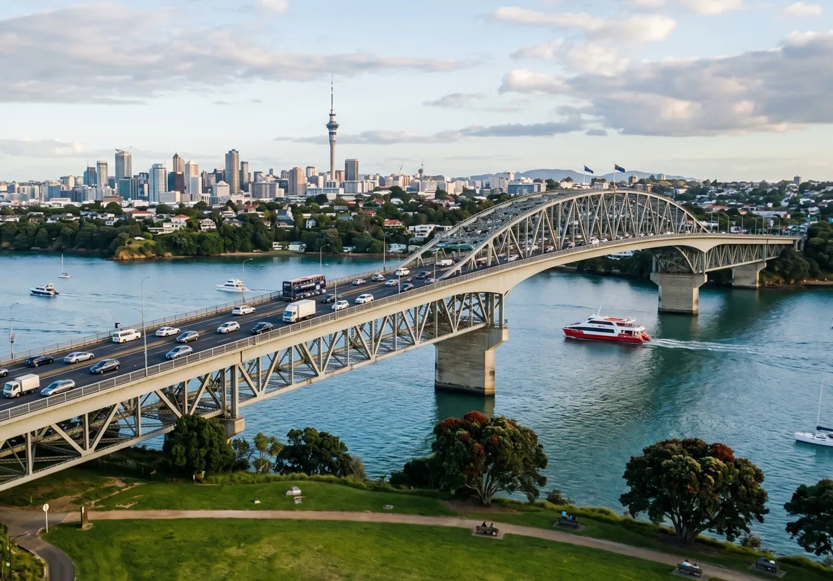 The Auckland Harbour Bridge
