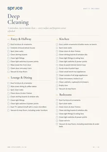 Spruce deep cleaning checklist front cover
