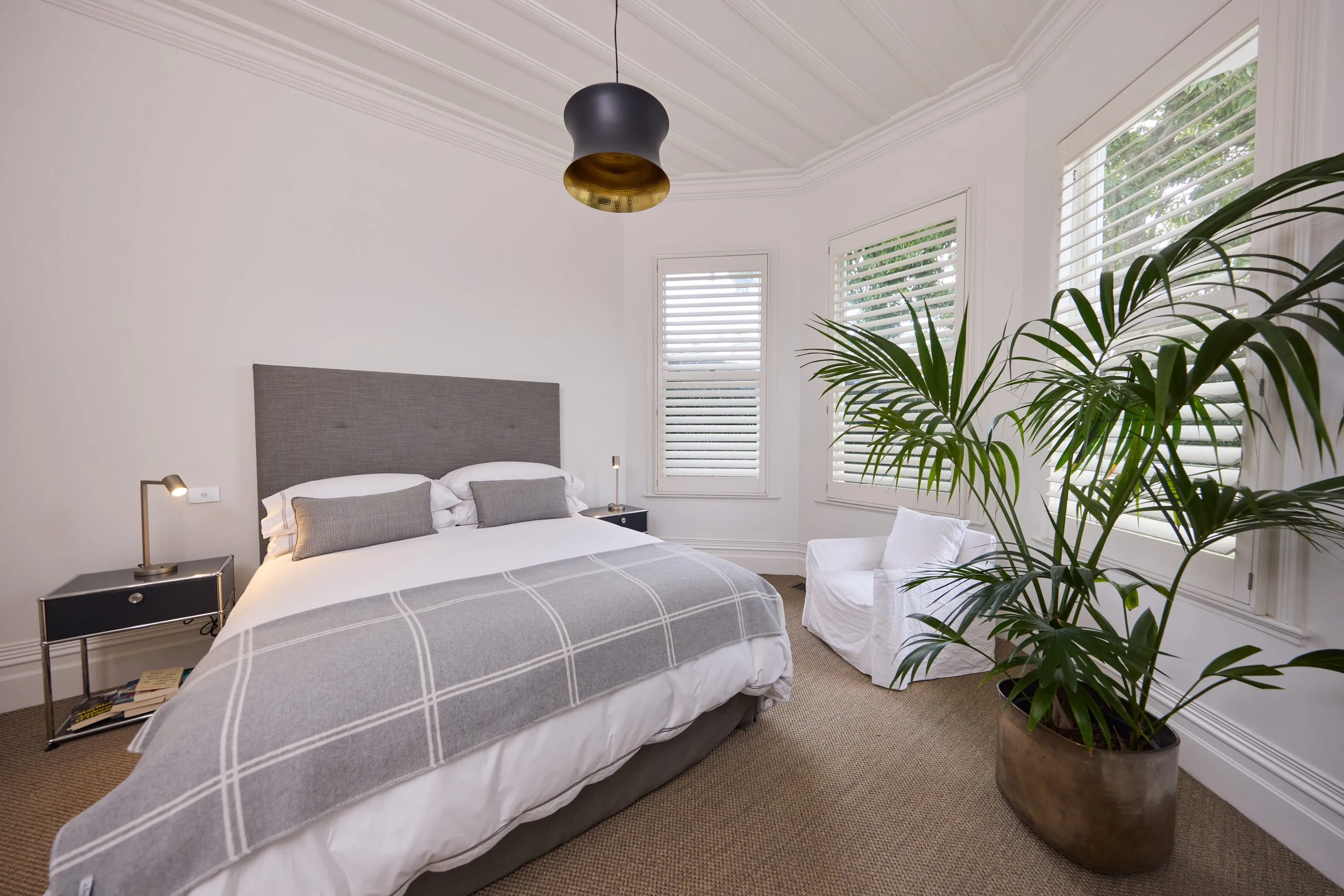 A bedroom cleaned and styled ready for a house sale by Spruce in New Zealand